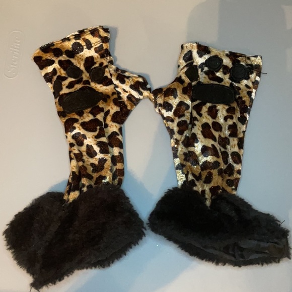 Sassy Spots Cheeta Halloween Kids XL Costume - black and tan - Picture 5 of 8